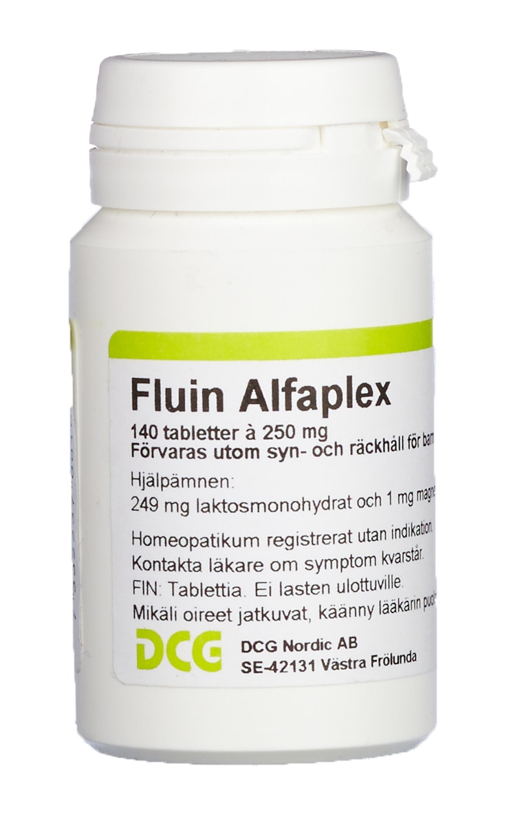 DCG Alfaplex Fluin 140 tabl. homeopaattinen valmiste
