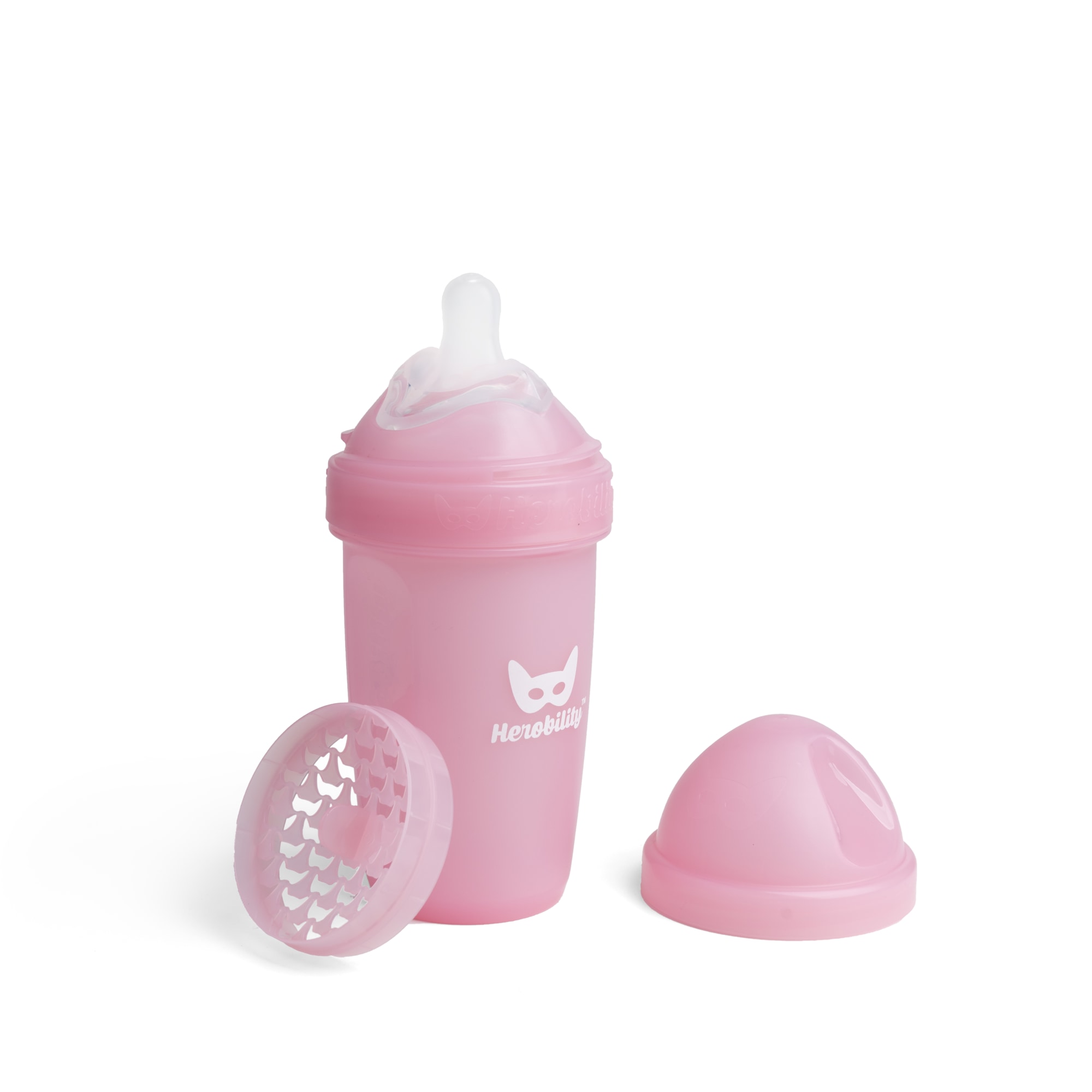 Herobility Pink 240 ml anti-koliikki tuttipullo