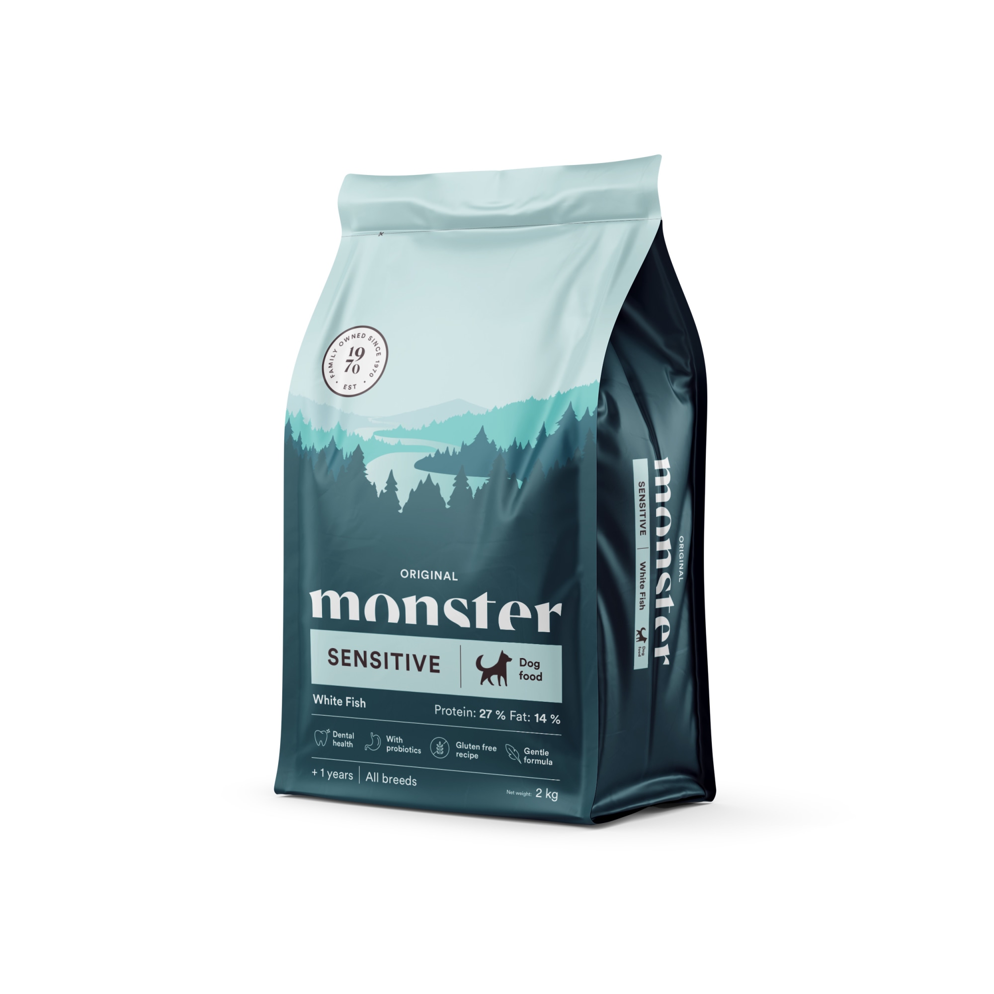 Monster Dog Original Sensitive White Fish 2 kg koiran täysravinto
