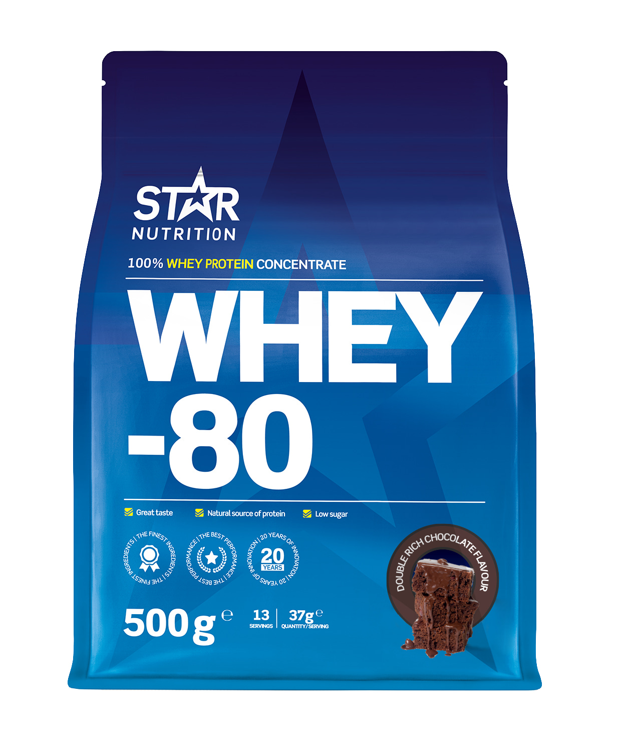 Star Nutrition Whey-80 Double Rich Chocolate 500g heraproteiini
