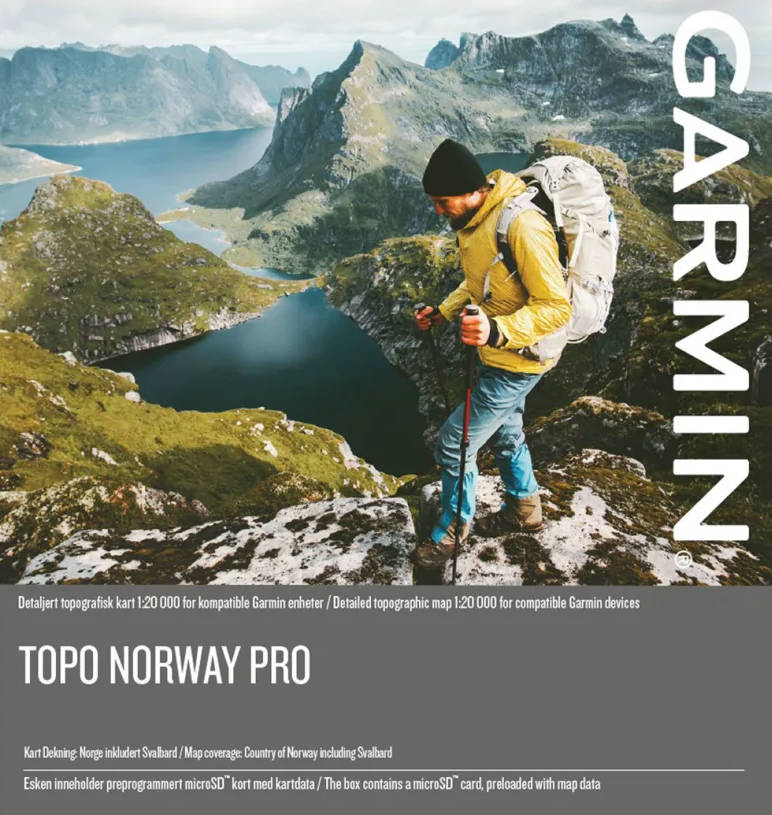Garmin TOPO Norway PRO kartta
