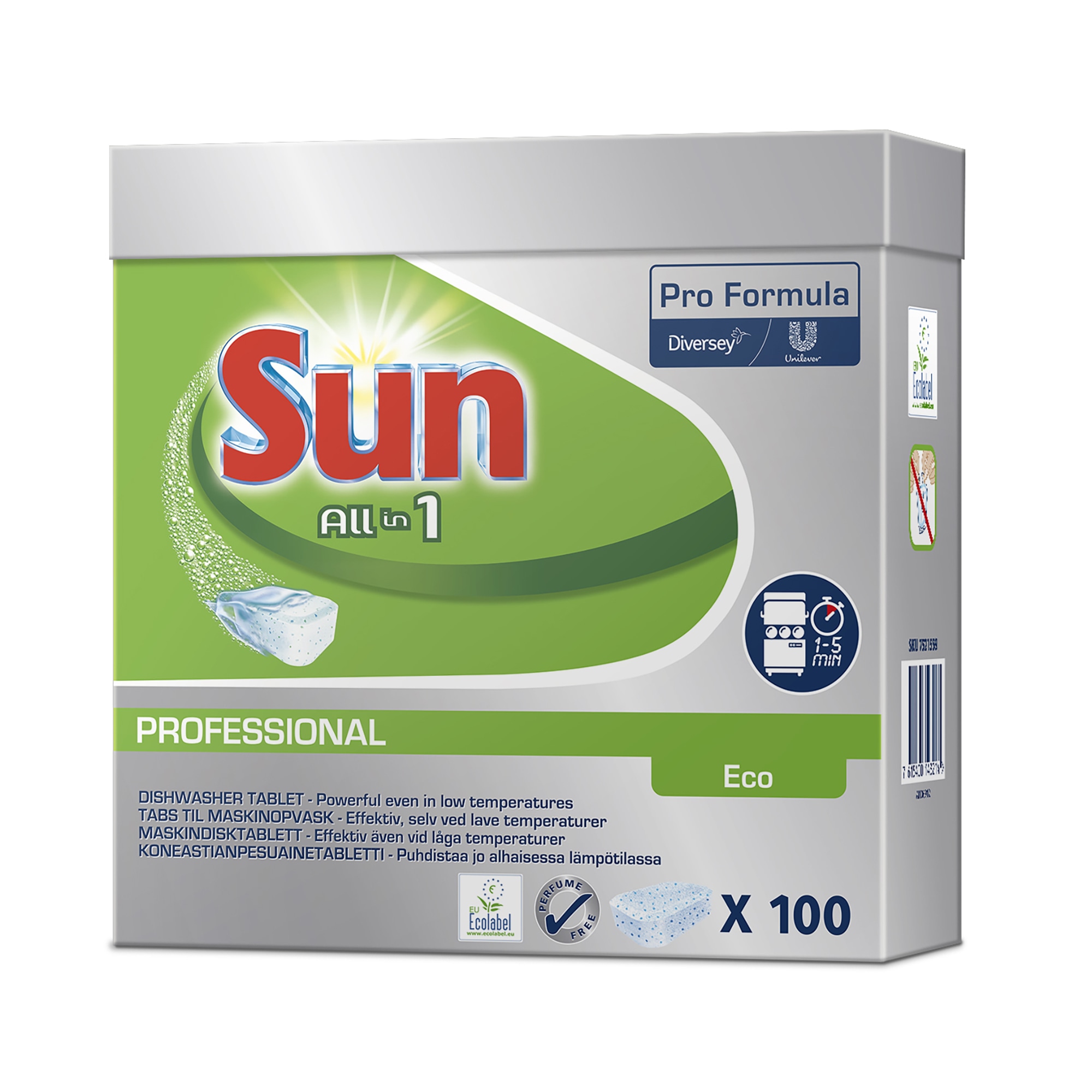 Sun Professional All-in-1 Eco 100 kpl koneastianpesuainetabletti