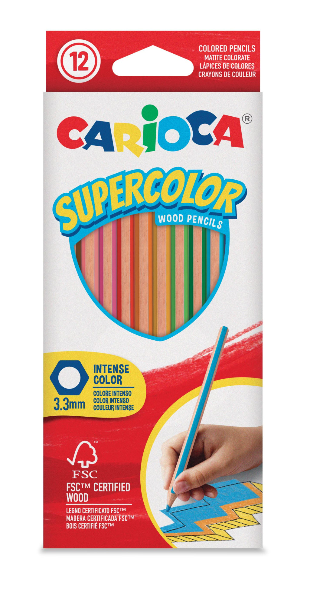 Carioca Supercolor 12 kpl puuvärikynä