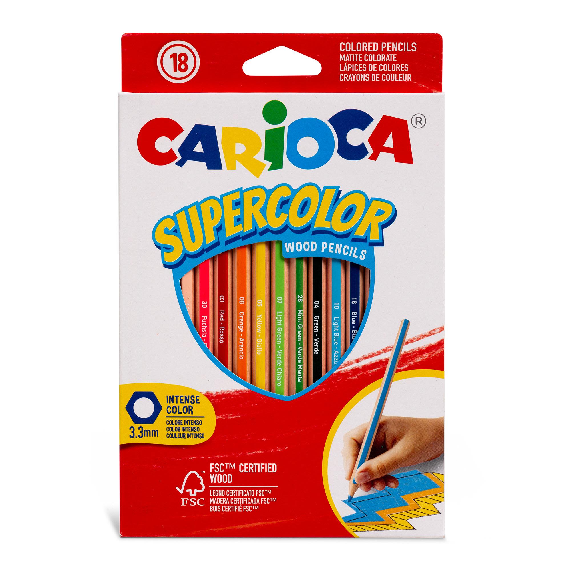Carioca Supercolor 18 kpl puuvärikynä