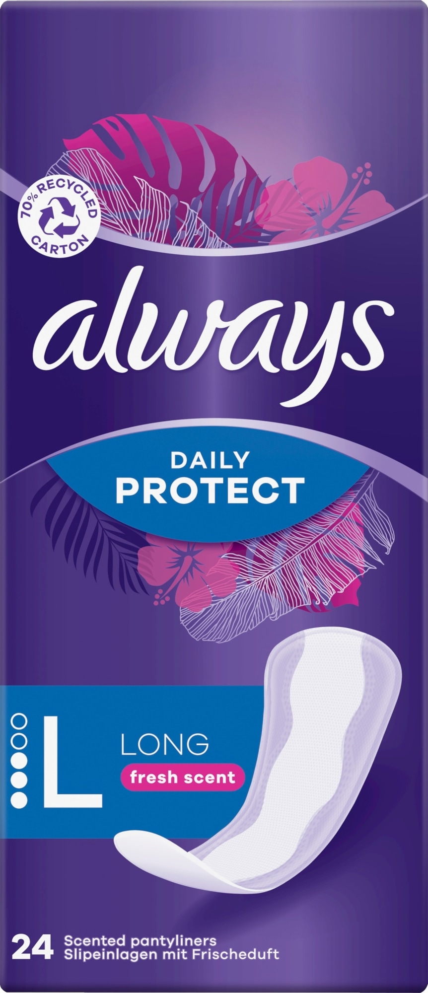 Always Daily Protect Long 24 kpl pikkuhousunsuojat