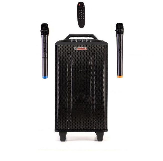 AudioDesignPRO M3 10WL akkukäyttöinen BT-kaiutin ja kaksi langatonta mikrofonia