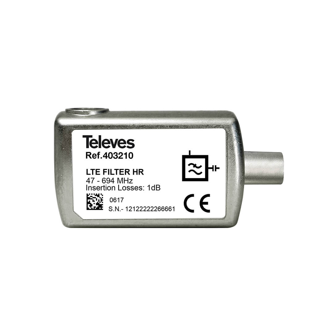 Televes sisäkäyttö LTE-48/5G suodatin