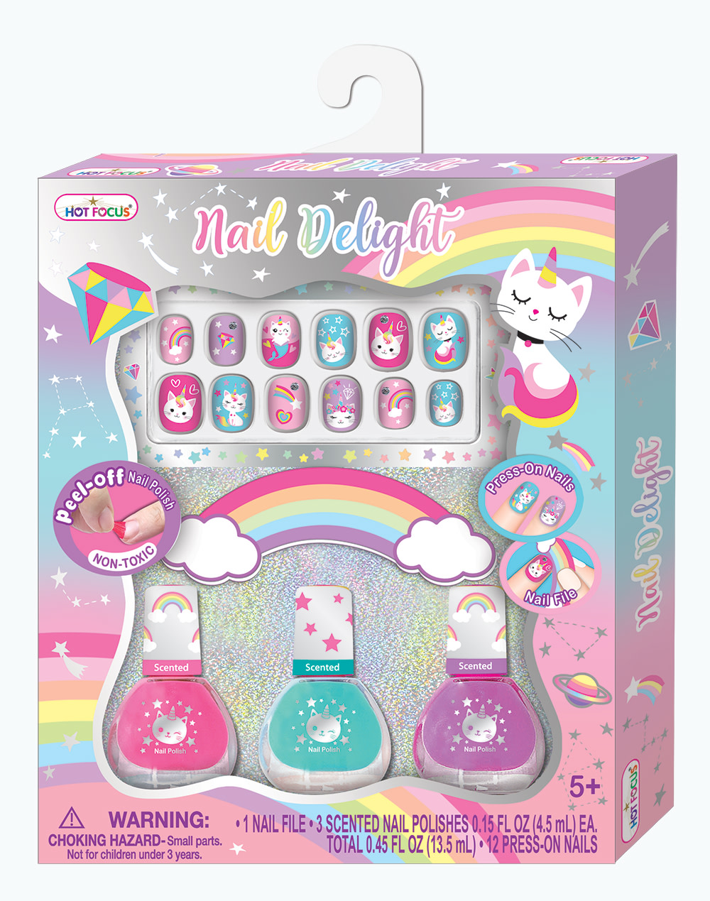 Hot Focus Nail Delight kynsisetti