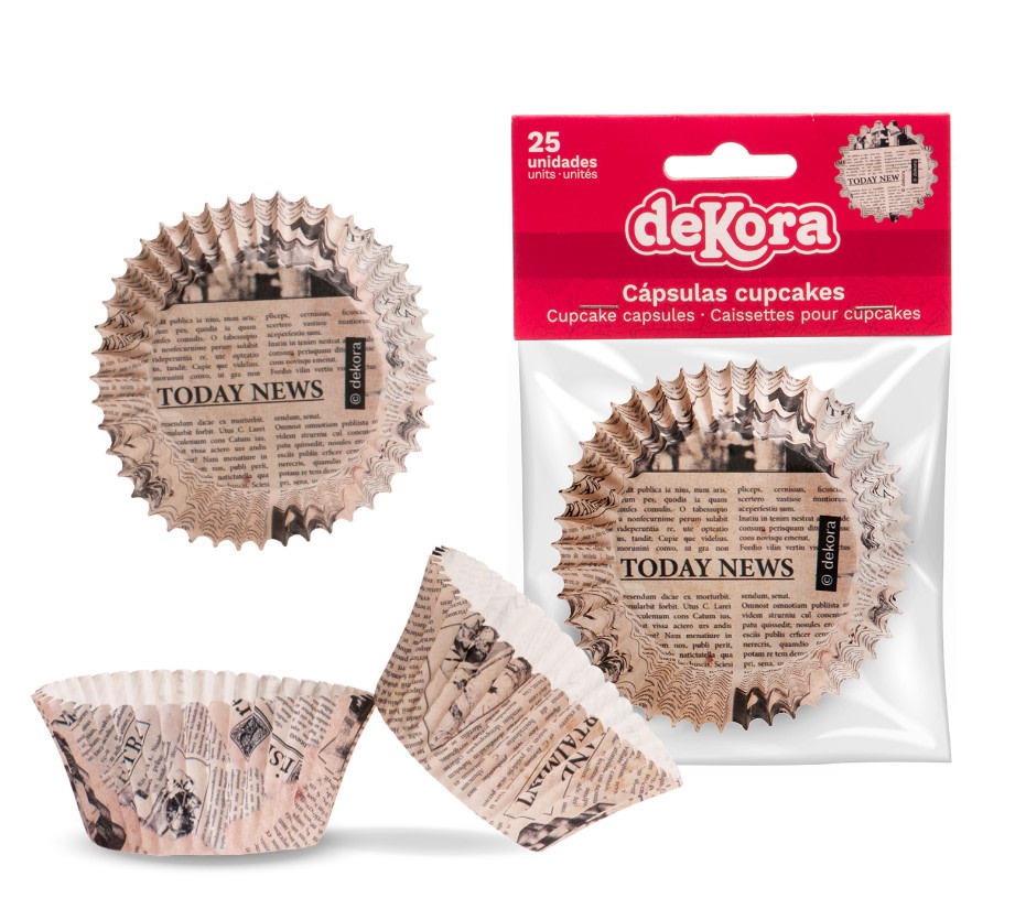 Dekora Sanomalehti muffinsivuoka