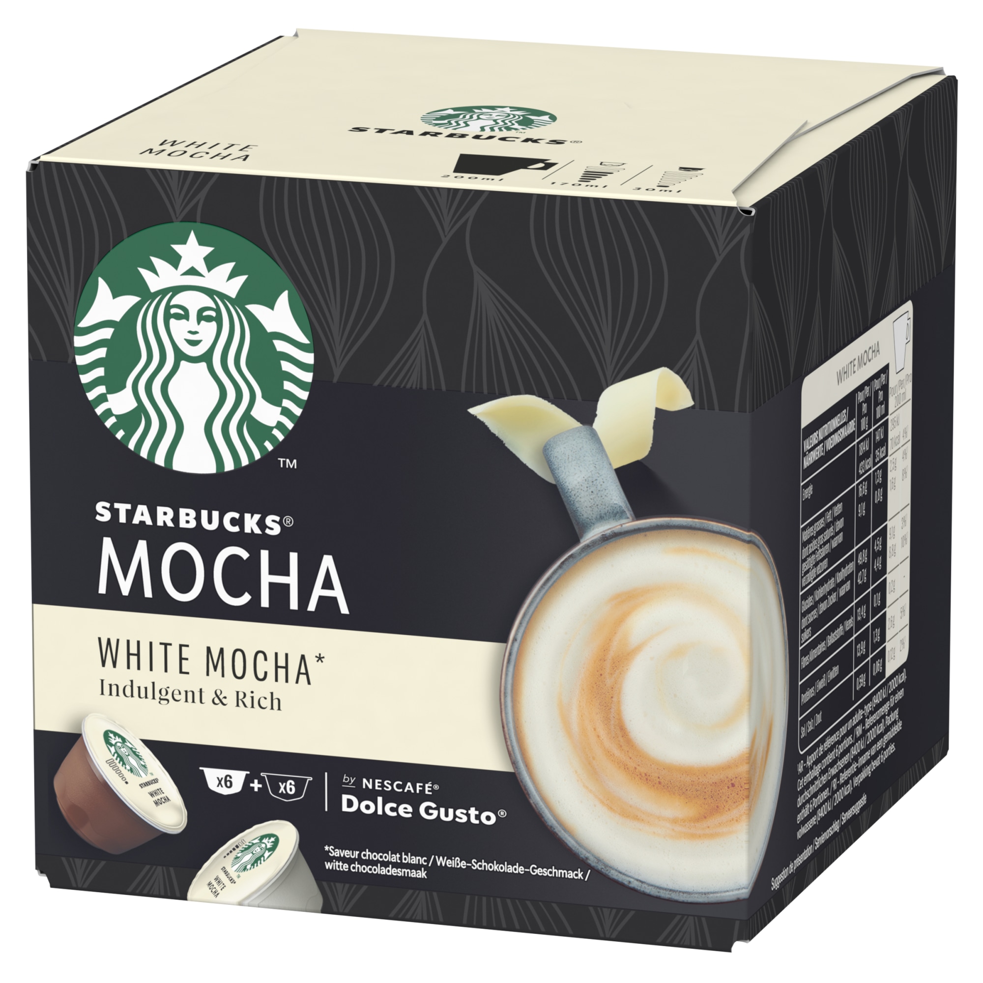 Nescafé Dolce Gusto Starbucks White Mocha 12kaps/123g kahvikapseli