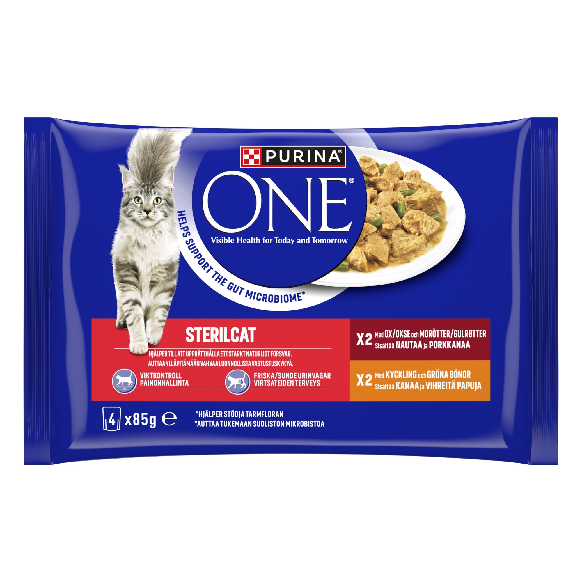 Purina One Sterilcat Minifileet kastikkeessa 4x85 g kissanruoka