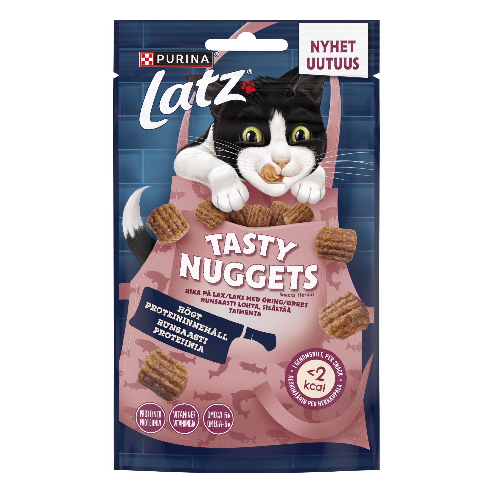 Latz Tasty Nuggets Runsaasti Lohta 50 g kissan makupala