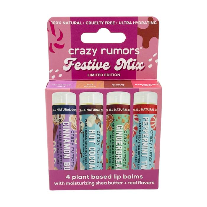Crazy Rumors Festive Mix 4-Pack huulivoiteet