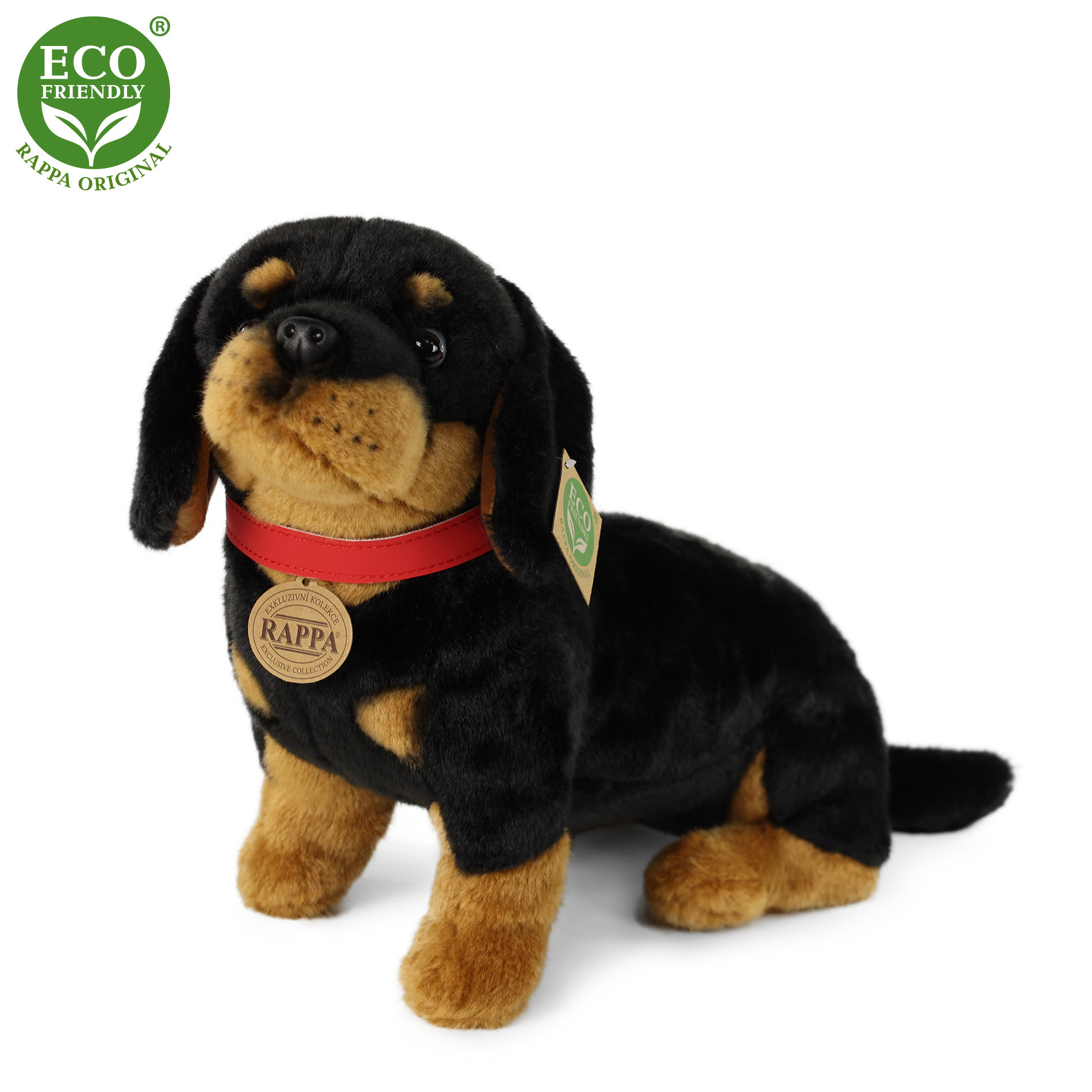 Rappa Eco-Friendly Sileäkarvainen Mäyräkoira 30 cm pehmo