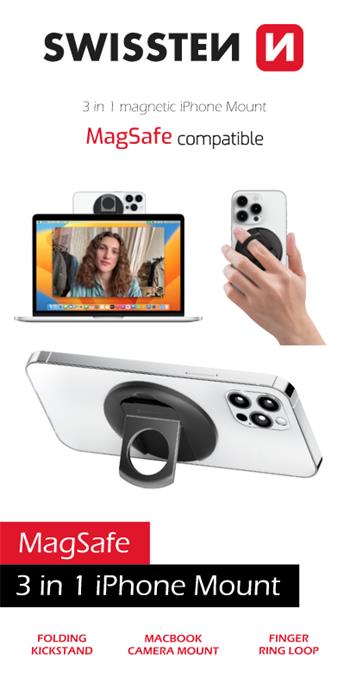 Swissten MagStick 3-in-1 puhelinpidike