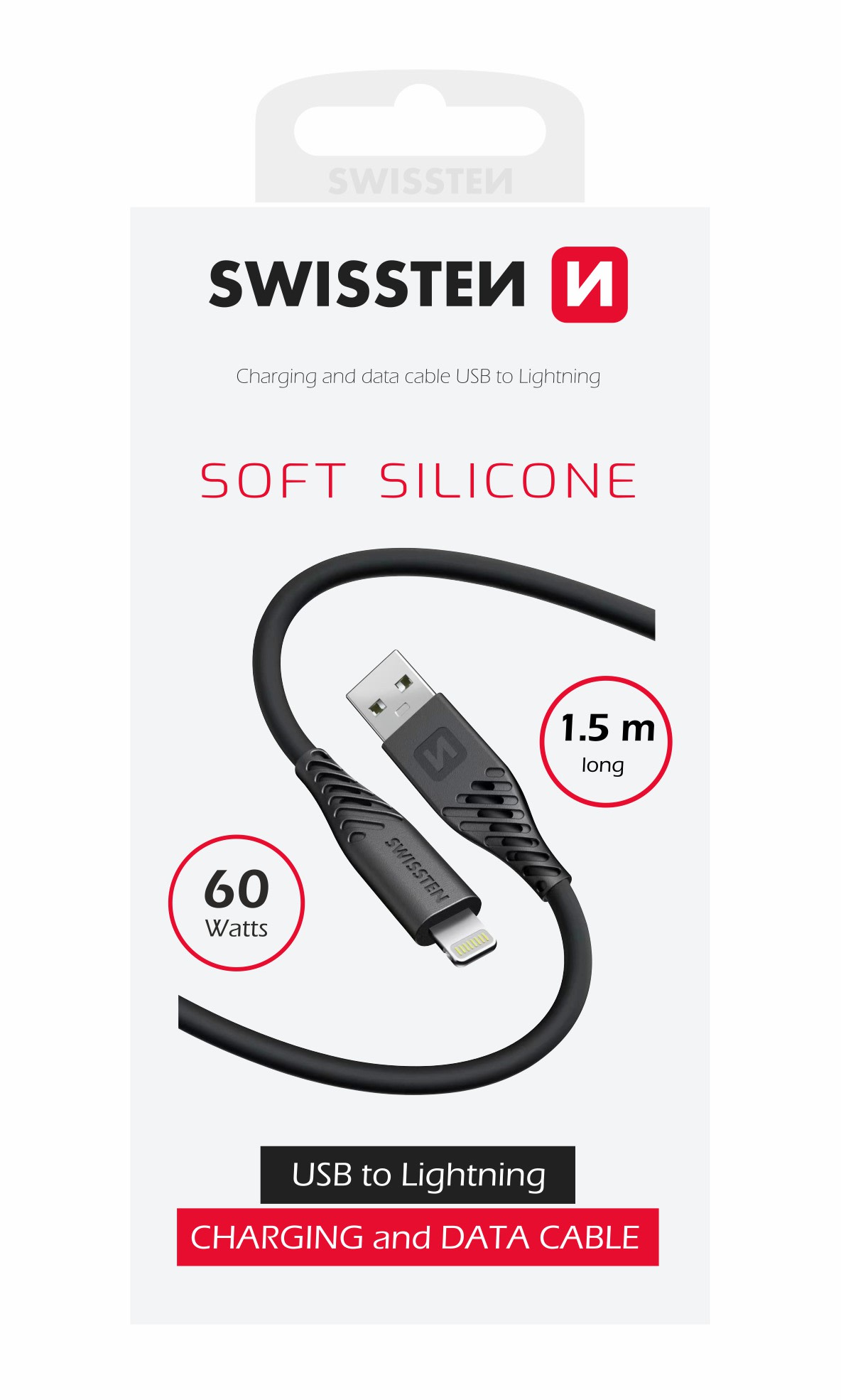 Swissten 60W 1.5 m USB-C / lightning kaapeli