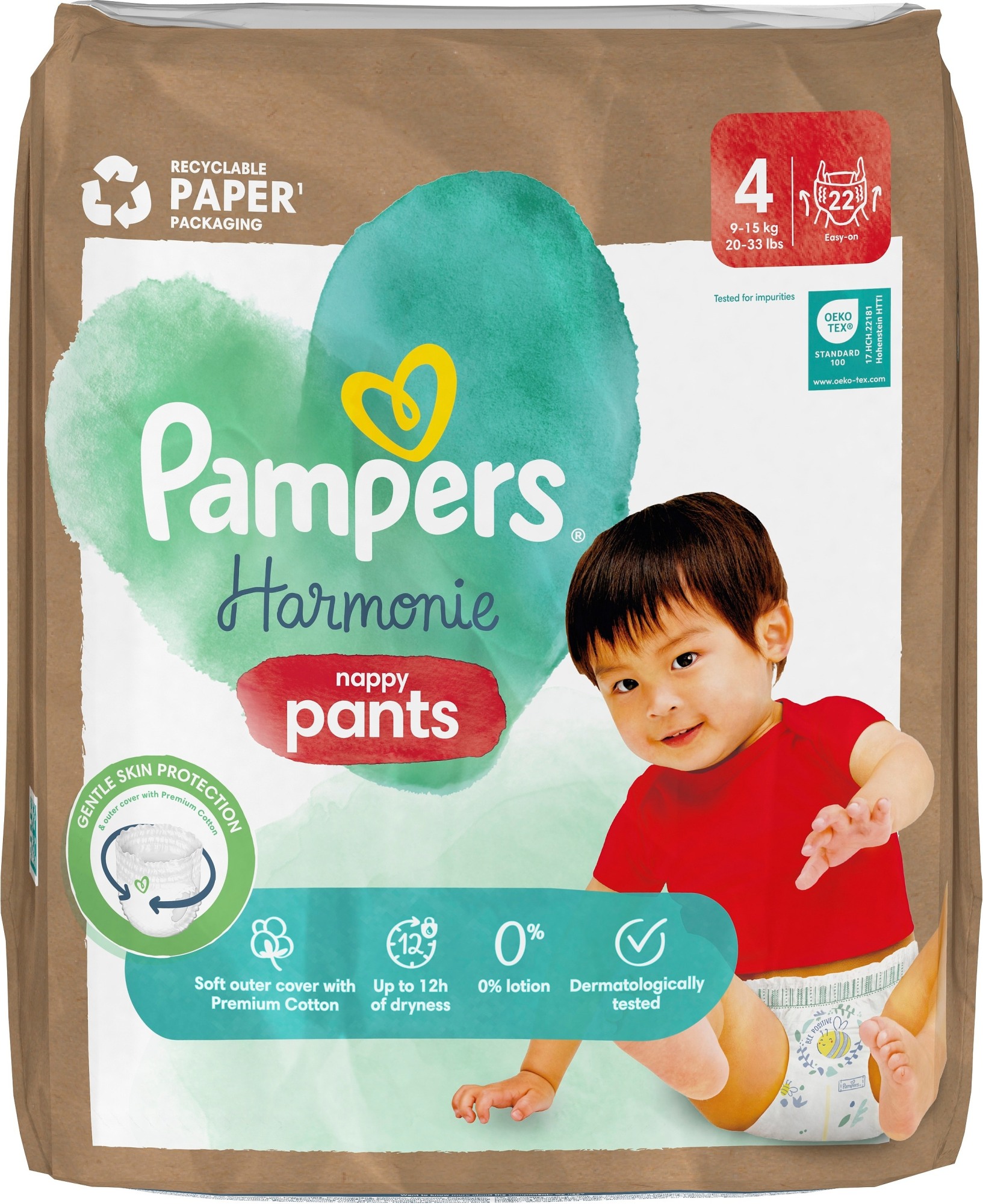 Pampers Harmonie S4 9-15 kg 22 kpl housuvaippa