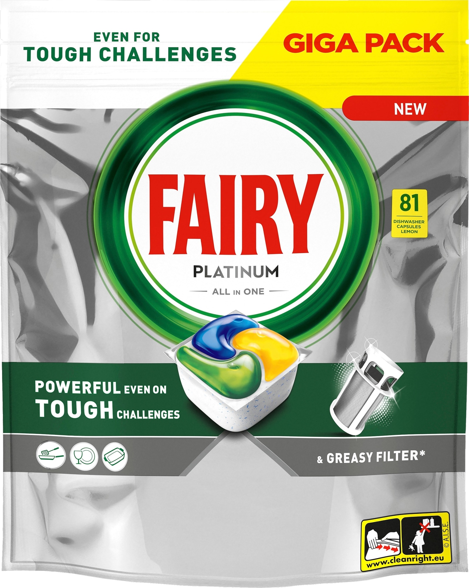 Fairy Platinum All in One 81 kpl konetiskitabletti