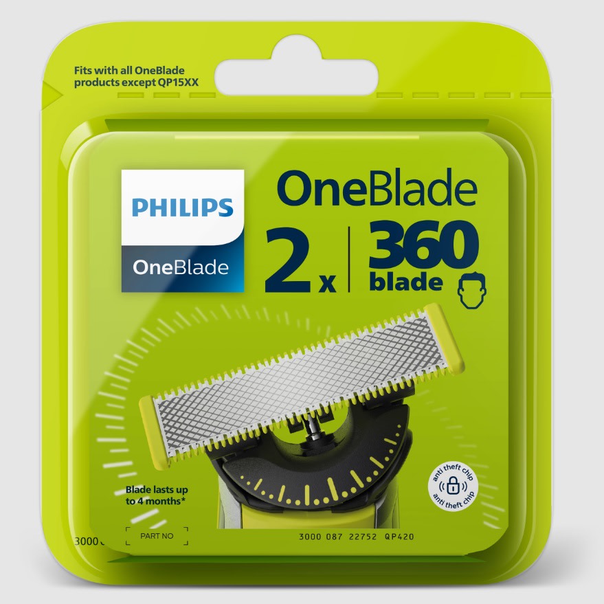 Philips QP420/50 OneBlade vaihtoterä, 2 kpl
