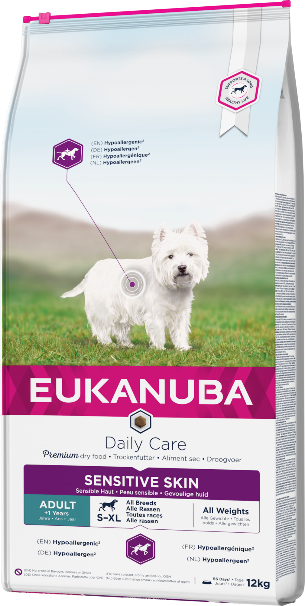 Eukanuba Dog Daily Care Sensitive Skin 12 kg koiran kuivaruoka