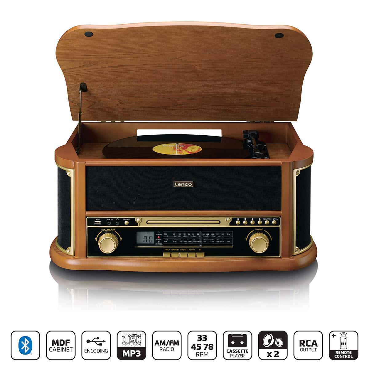 Lenco TCD-2551 Classic Vintage audiojärjestelmä