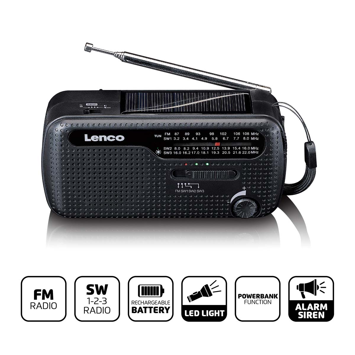 Lenco MCR-113BK hätäradio