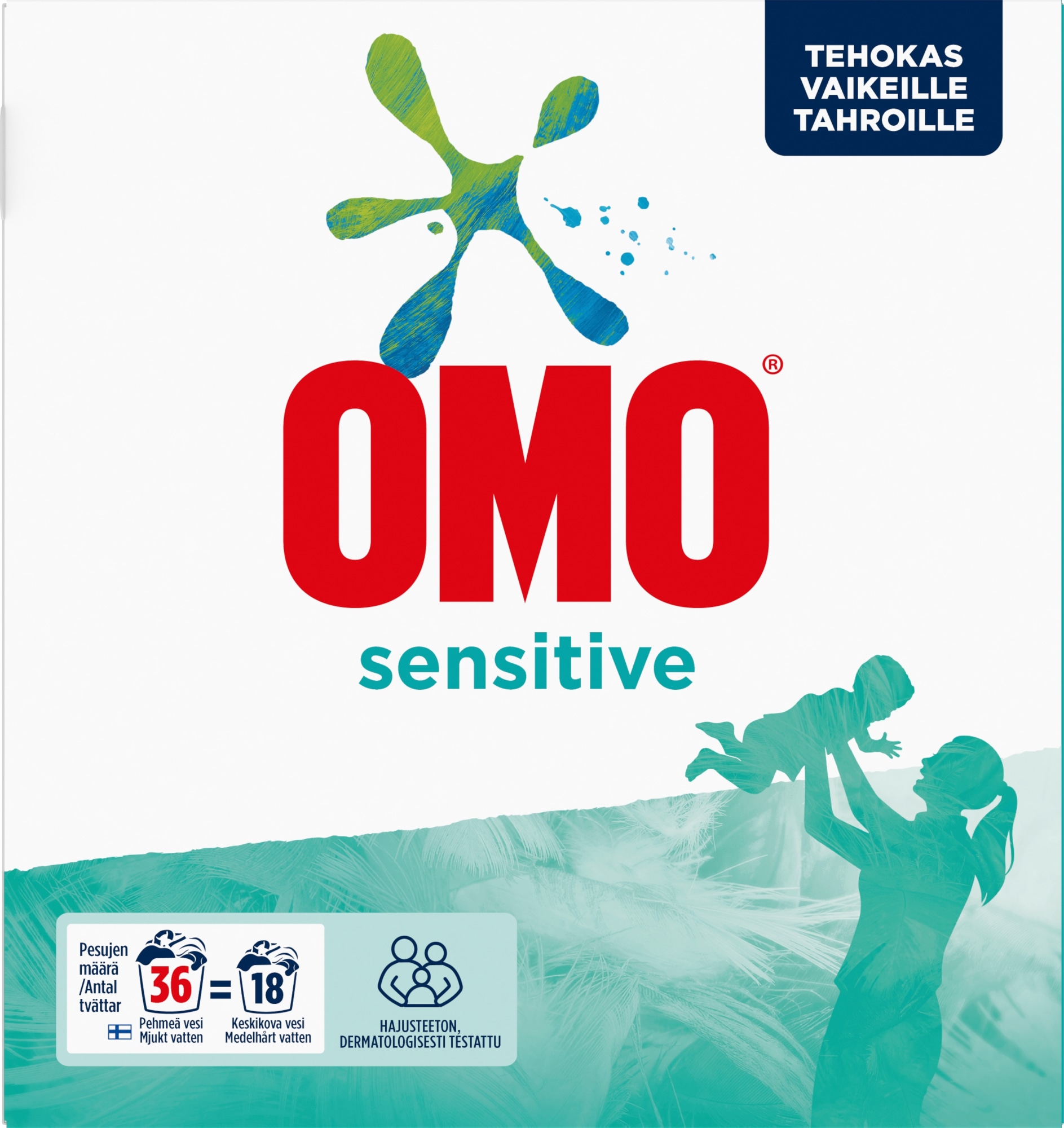 Omo sensitive 1,26 kg pyykinpesujauhe