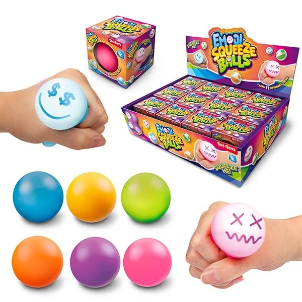 Emoji Squeeze Ball puristeltava emojipallo (lajitelma)