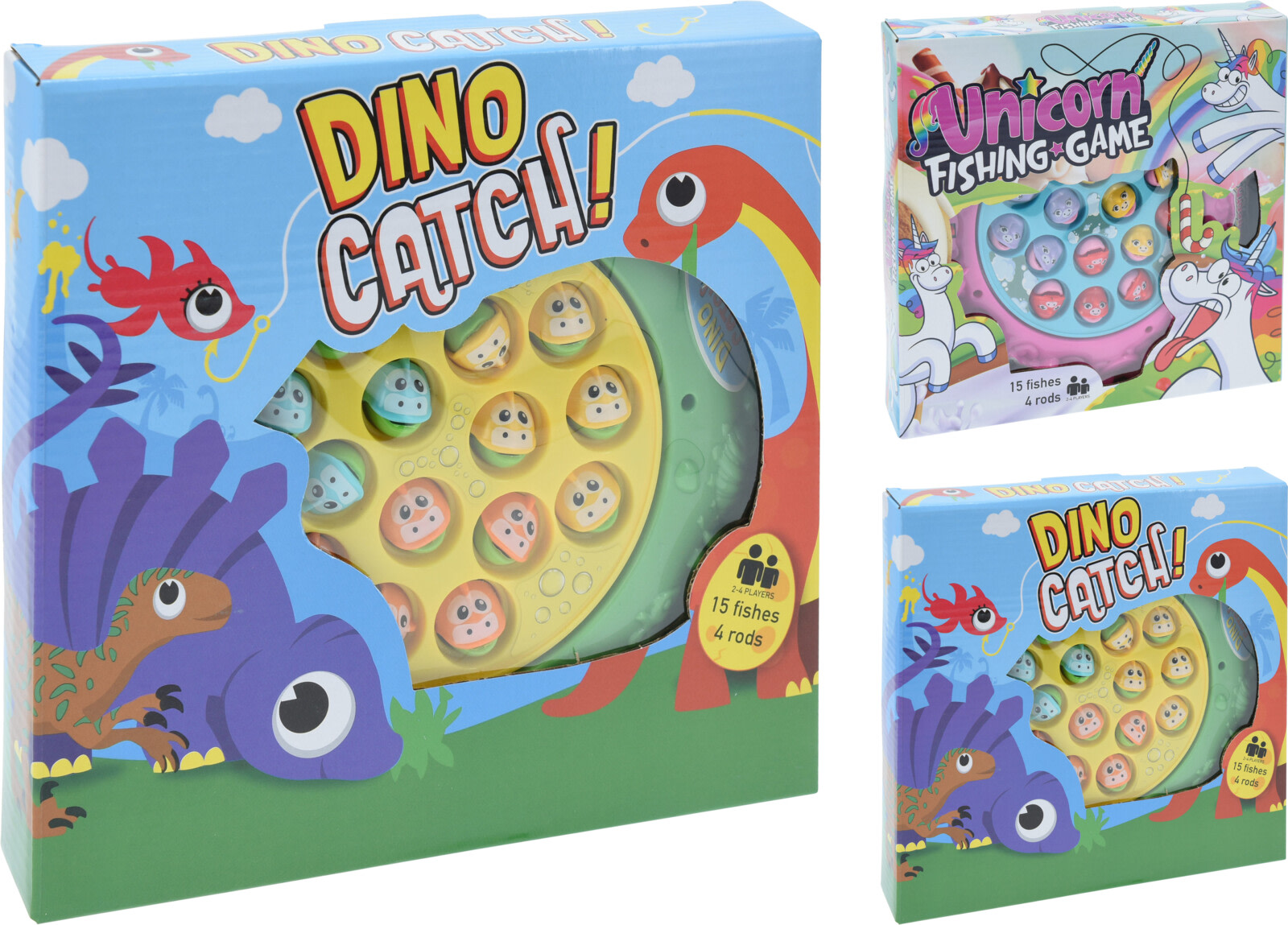 Dinosaurus tai Yksisarvinen kalastuspeli