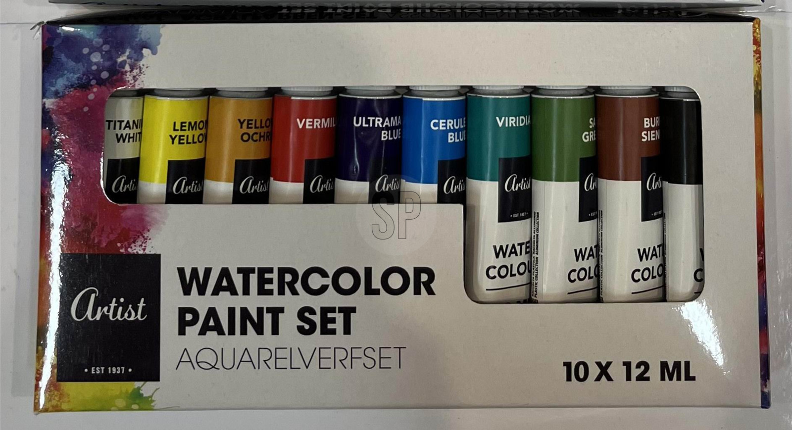 Artist 10x12ml akvarelliväri