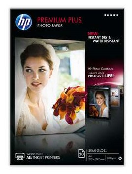 HP Premium plus SEMI-GLOSS A4/20S valokuvapaperi