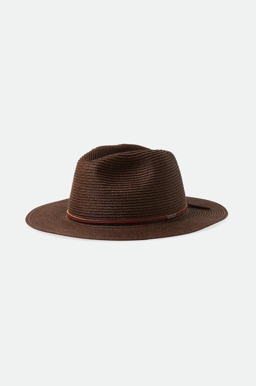 Brixton Wesley Straw Packable Fedora miesten hattu