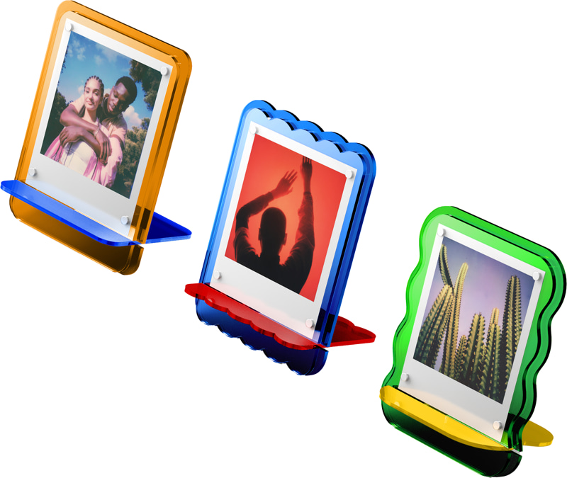 Polaroid Coloured Acrylic Photo Frames 3 Pack kuvakehys