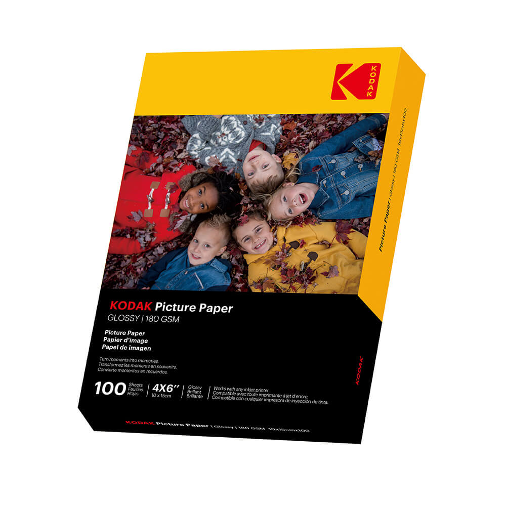 Kodak 10x15cm Glossy Photo Paper 180/m² 100 kpl valokuvapaperi