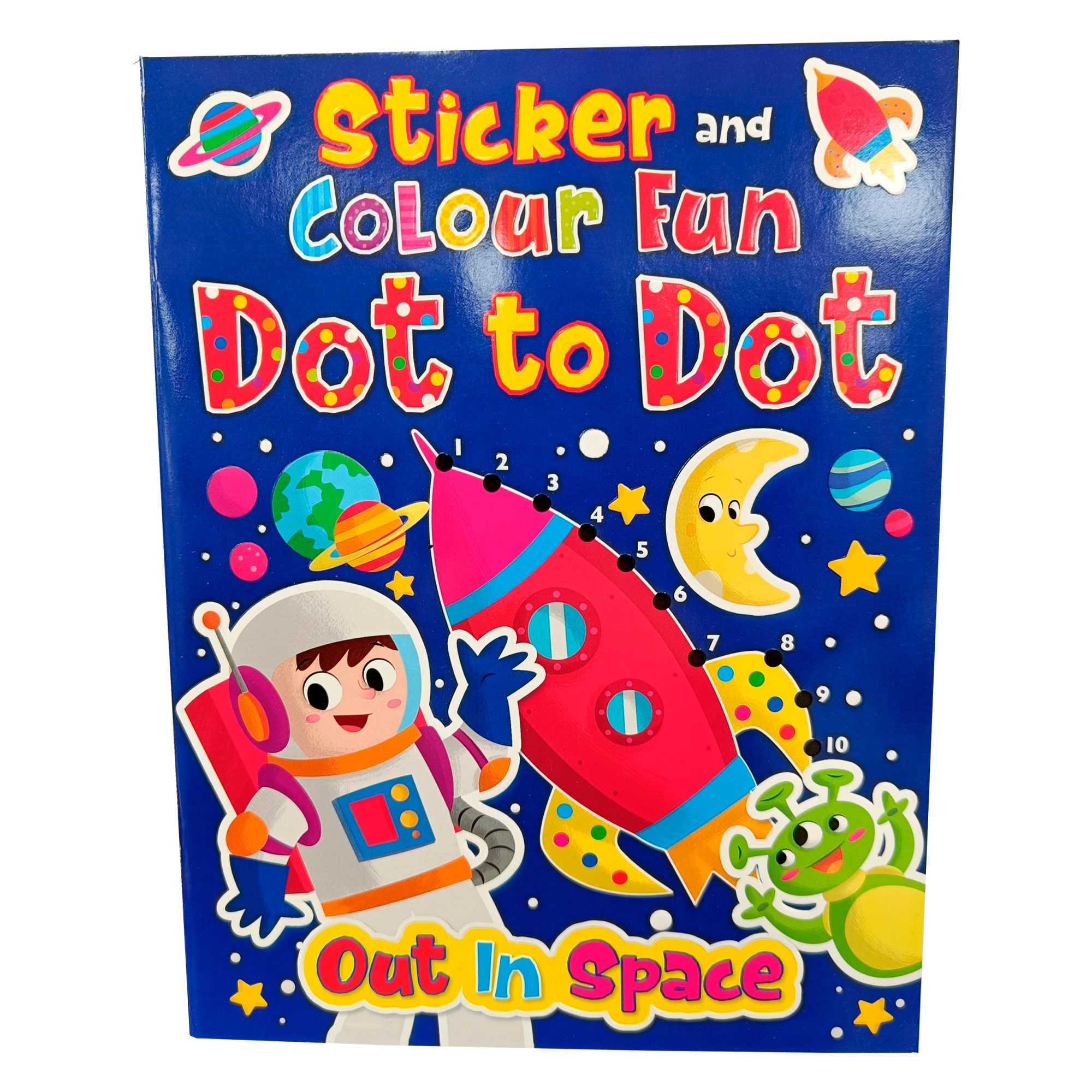 Sticker and Fun Dot to Dot värityskirja