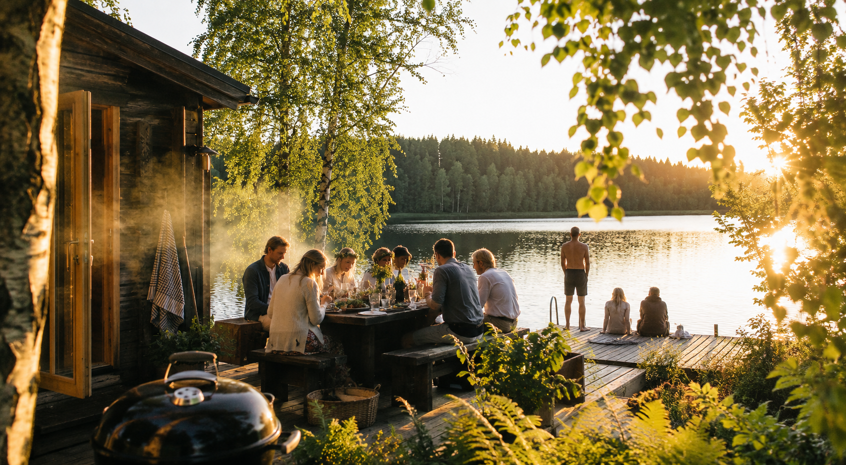 Kaveriporukan mökkijuhannus