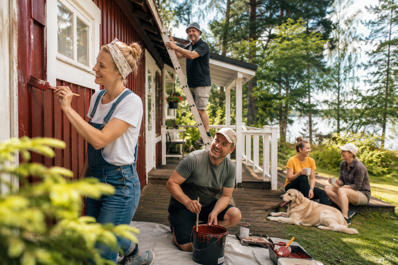 Lomaviikkojen stressivapaat remppaprojektit mökillä