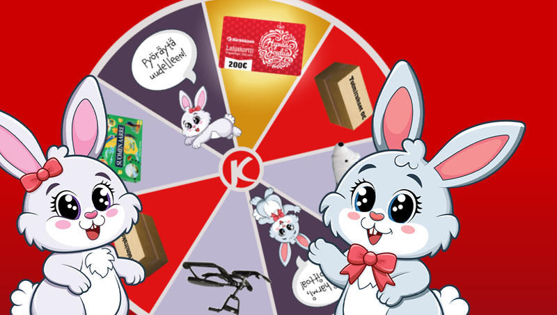 Pyöräytä Kärkkäisen Joulun Onnenpyörää