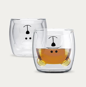 Intirilife 230 ml lasinen kahvi-/teemuki